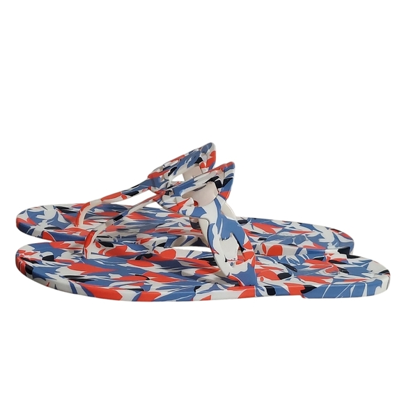 Ralph Lauren Audrie Floral Logo Front Jelly Sandals - Picture 16 of 16